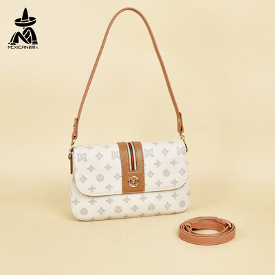 稻草人新款印花大容量轻便小方包