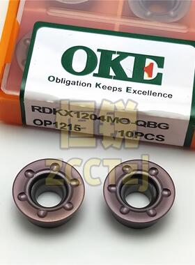 OKE 不锈钢数控刀片RDKX1204MO-QBG OP1215 正品保证 R6圆刀片