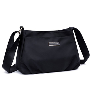 帆布单肩包包女2025夏季新款牛津布斜挎包中年妈妈包手机尼龙小包