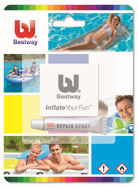 Bestway 62022 充气产品修补套装 充气船、床修补片 游泳圈修补胶