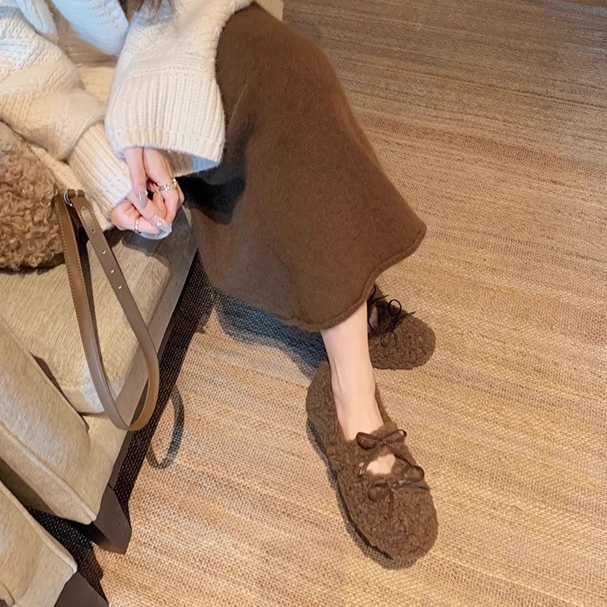 浅口玛丽珍鞋平底蝴蝶结