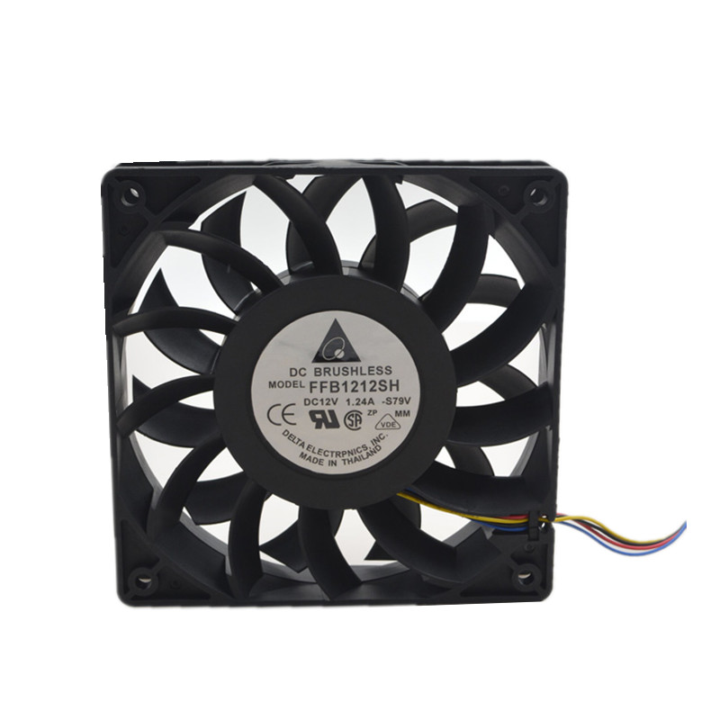 原装台达 FFB1212SH 12025 12V 1.24A 12CM 大风量机箱散热风扇