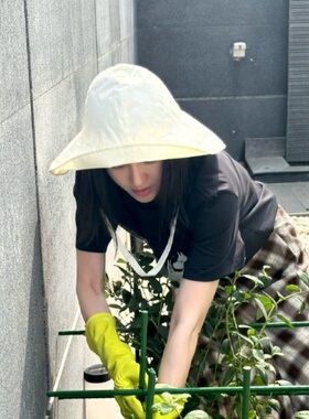 秦岚同款大帽檐渔夫帽速干防晒帽