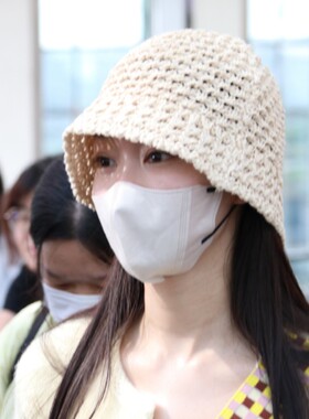 针织渔夫帽休闲女秋冬宋轶同款