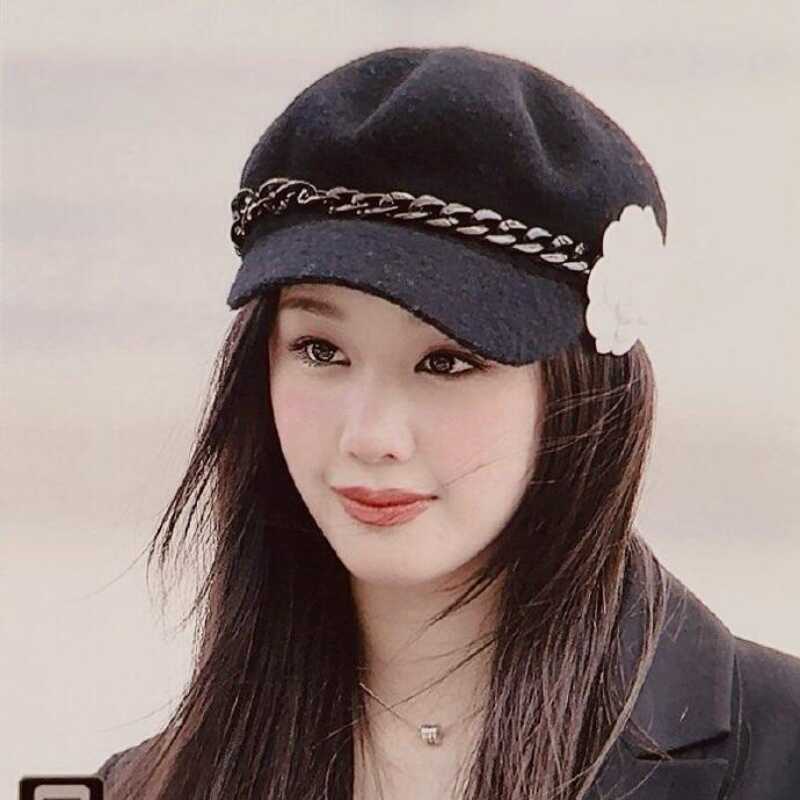 贝雷帽PHARITA同款羊毛复古早秋