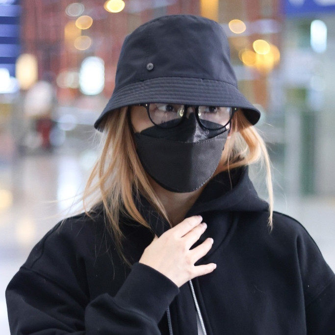 渔夫帽盆帽休闲女秋冬张嘉倪同款