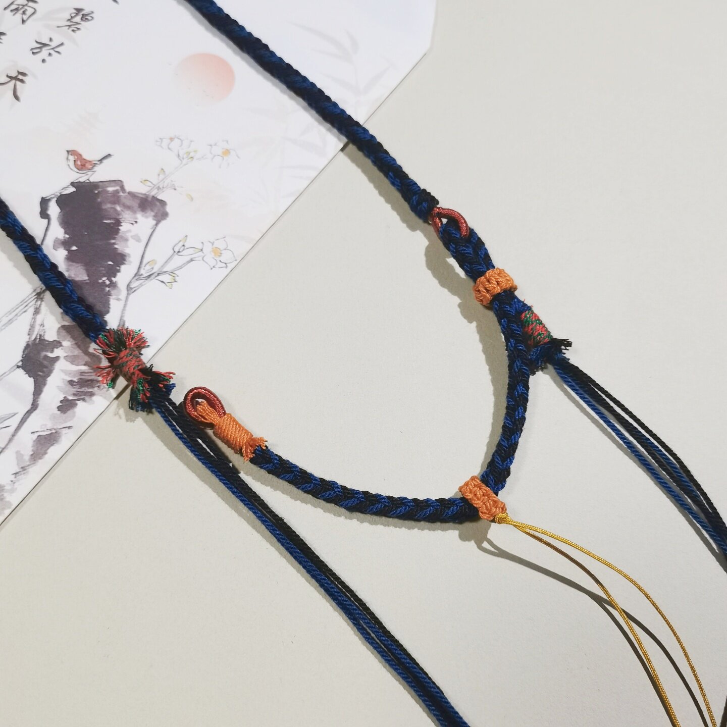 手编藏式棉线半成品项链绳挂件绳