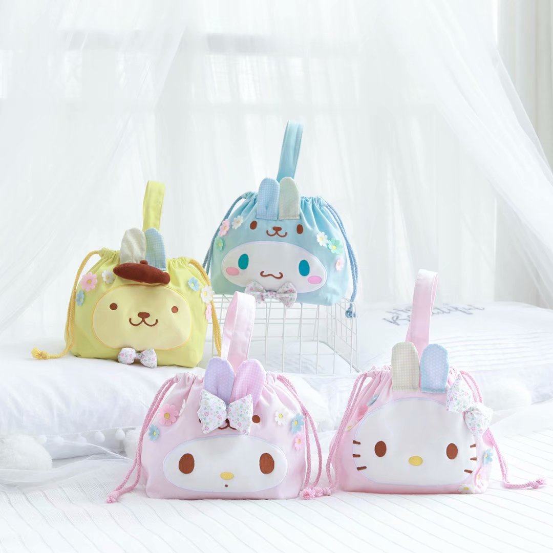 Osmanthus fragrans canvas circular Bento bag Lunch box bag Melody Pudding Dog KT Mummy Bag portable Bagin the Storage consolidation , Home Storage appliances , Pouch , Lunch bag  category - from Buy2taobao.com to provide professional Taobao agent buy service