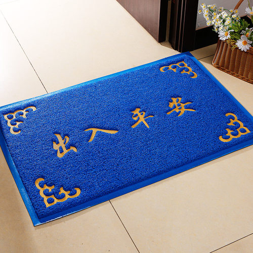 蓝色门口地垫入户门垫家用进门垫