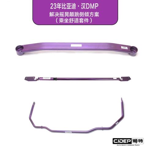 适用于23年比亚迪·汉DMP狮特底盘强化件防倾杆滤震杆