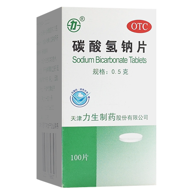[力]碳酸氢钠片0.5g*100片*1瓶/盒