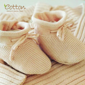 eotton婴儿脚套针织新生儿鞋 手工编织毛线袜子 袜刚出生宝宝软底鞋