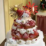 网红kt猫跨年2026亚克力礼花插件新年hellokitty新年蛋糕装饰摆件