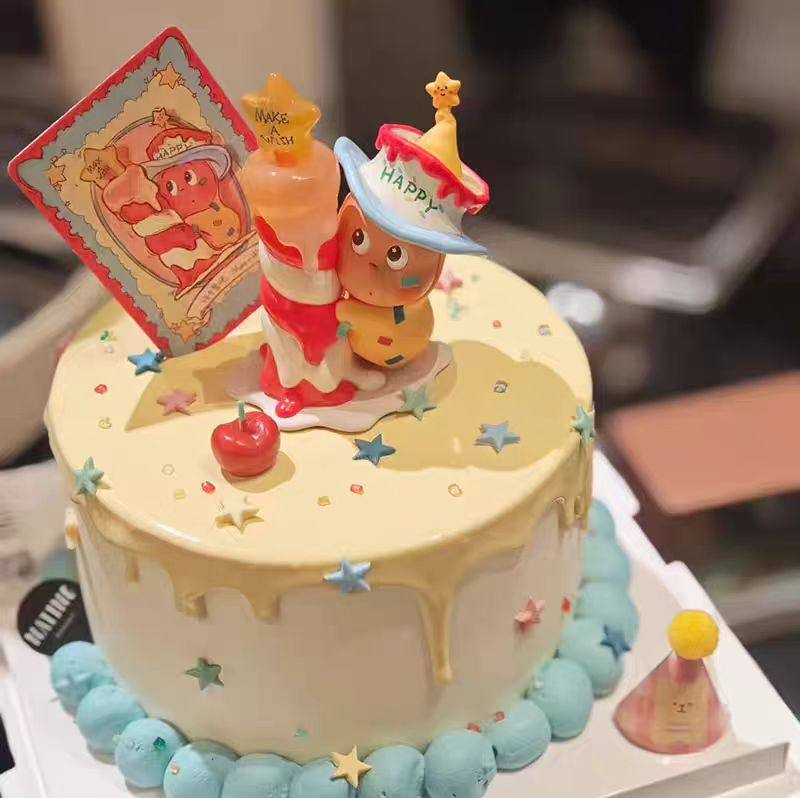 网红同款星星人卡通可爱许愿宝宝儿童公仔装扮插件装饰摆件