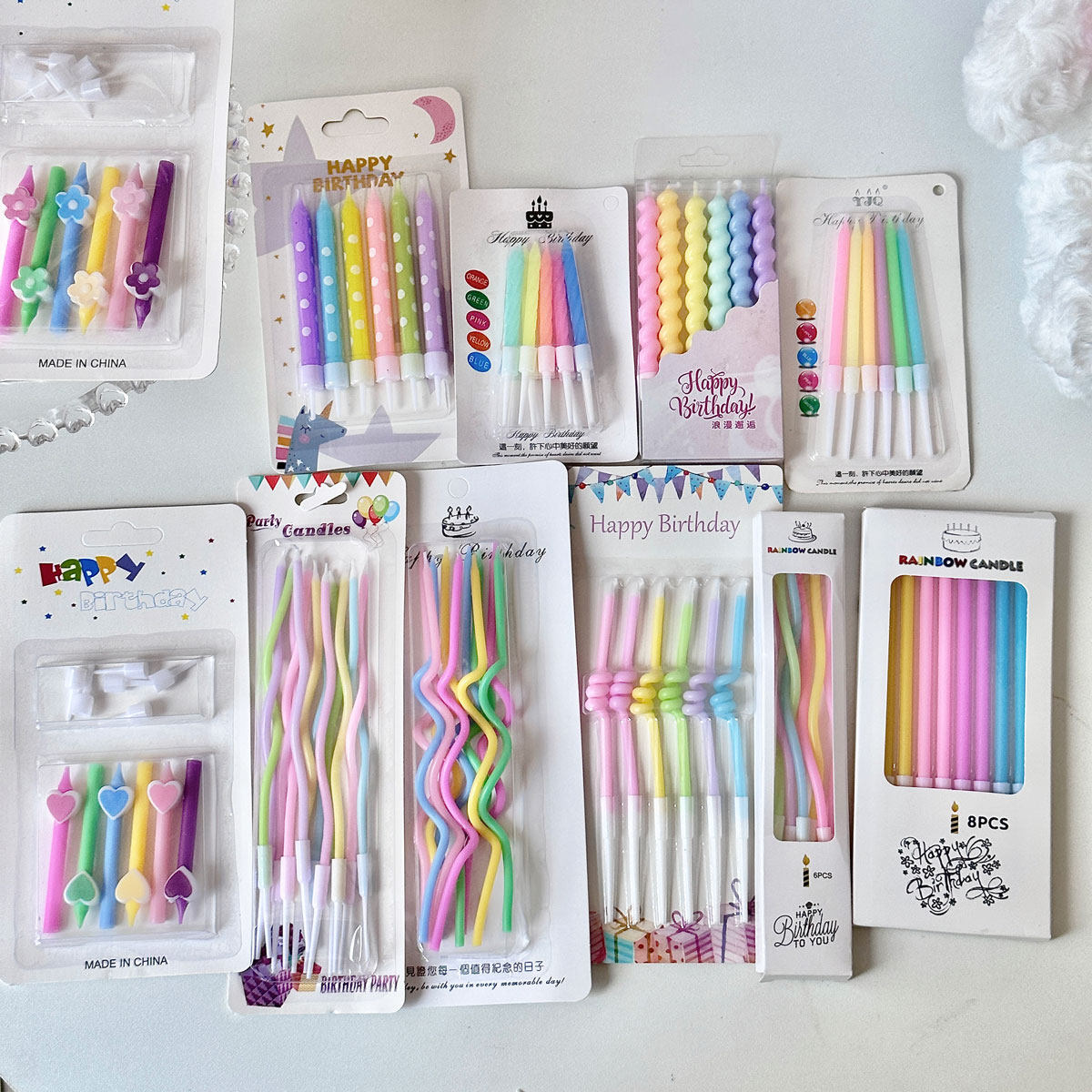 生日蛋糕装饰蜡烛 ins风马卡龙色系儿童生日蛋糕浅色系蛋糕装扮款,节庆用品/礼品,蜡烛,淘宝优惠券,粉丝福利购,淘宝优惠卷