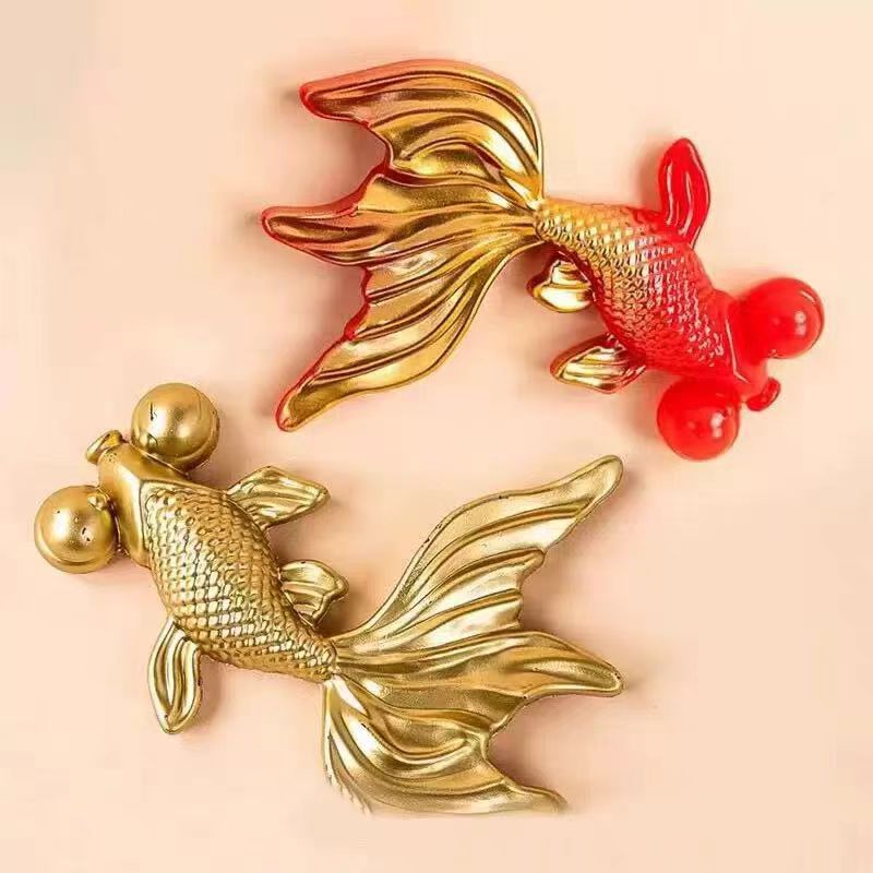 中国风祝寿贺寿烘焙翻糖模具生日年年有余金鱼锦鲤蛋糕装饰摆件