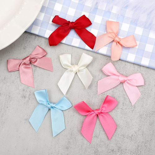 1cm清新纯色绸缎丝带蛋糕装饰小仙女风芭蕾风成品蝴蝶结丝带绑带