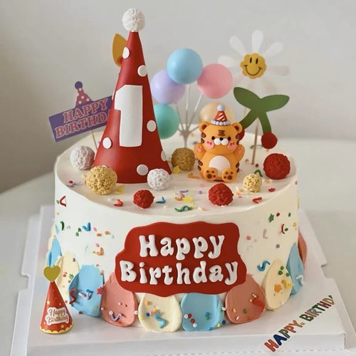 小老虎周岁百天满月抓周生日装饰