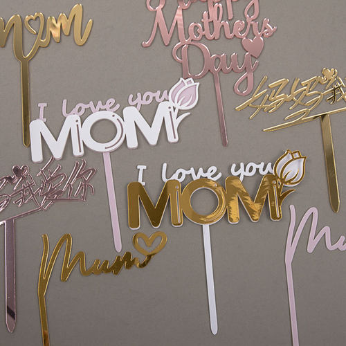 件亚克力网红皇冠妈妈爱心