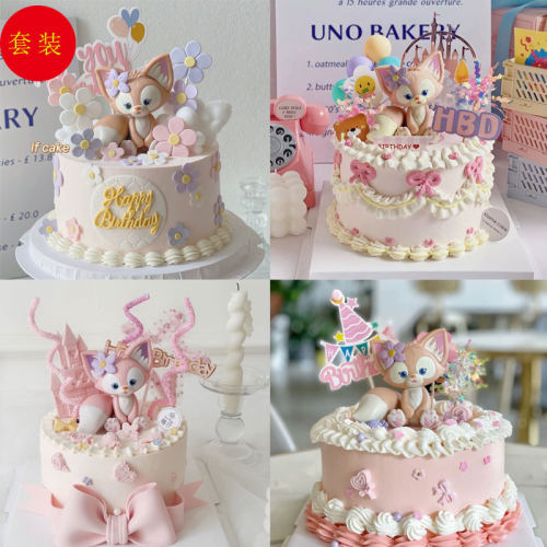 女明星玲娜贝尔蛋糕装饰