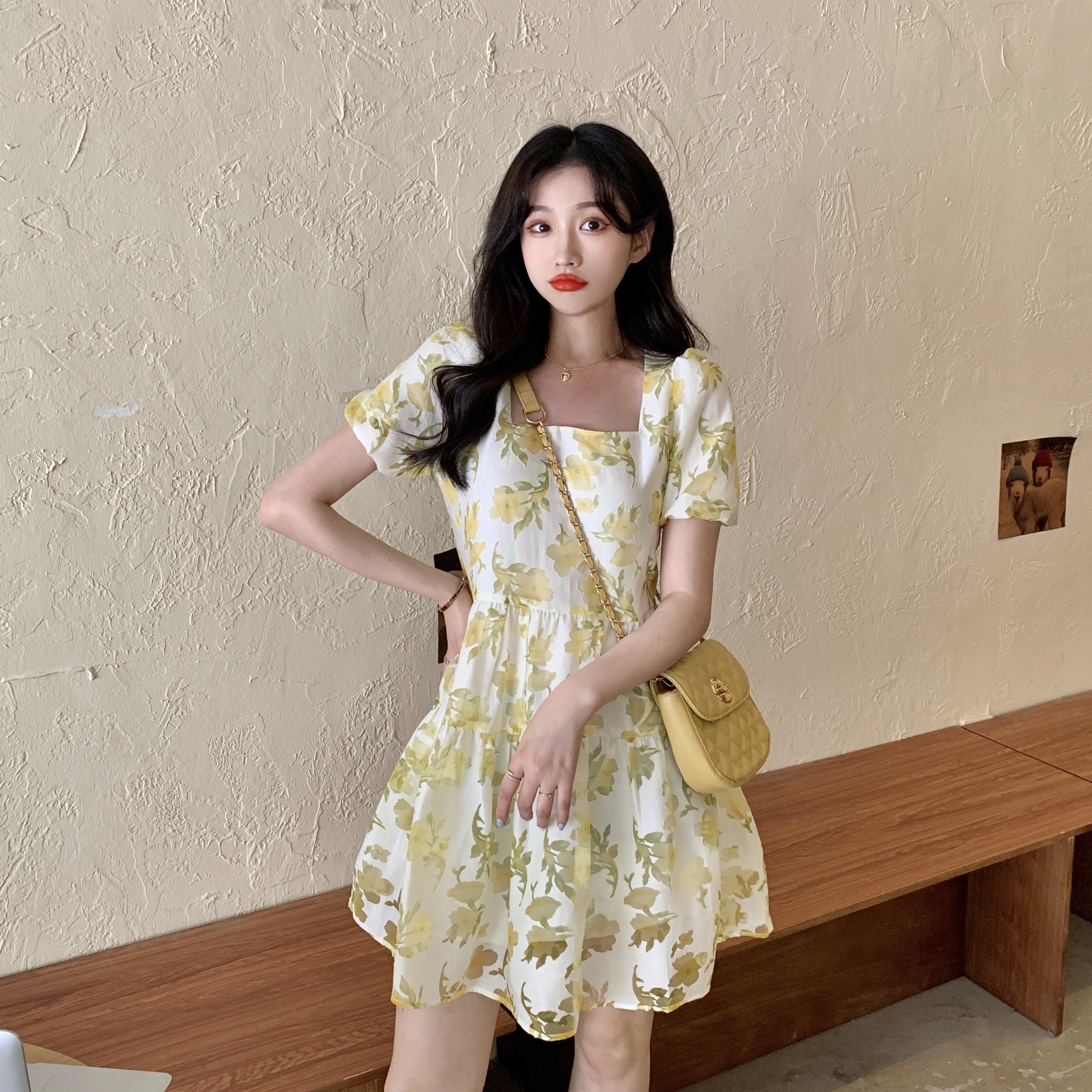 Real price ~ Sweet fairy French first love dress with thin waist