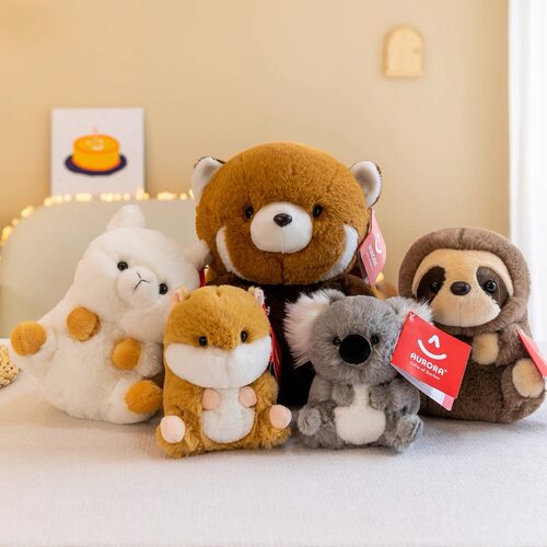 aurora小猪公仔海豹树懒玩偶青蛙