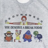 T恤男士 vintage老式 香港复古小丑麦当劳叔叔男女长短袖 加厚秋卫衣