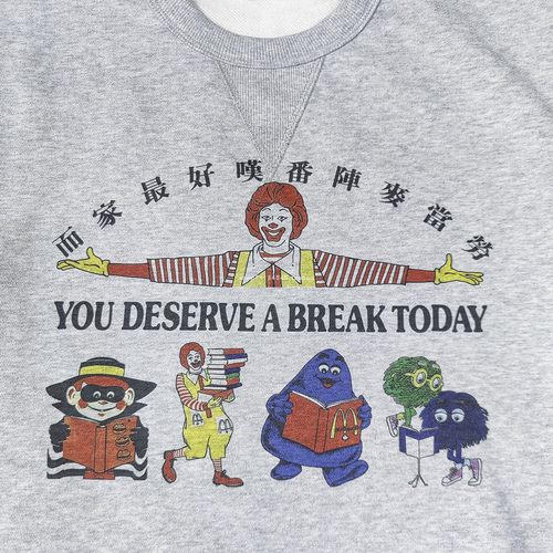 香港男女短袖T恤复古青年麦当劳