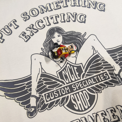 炸街美式哈雷摩托车机车短袖T恤