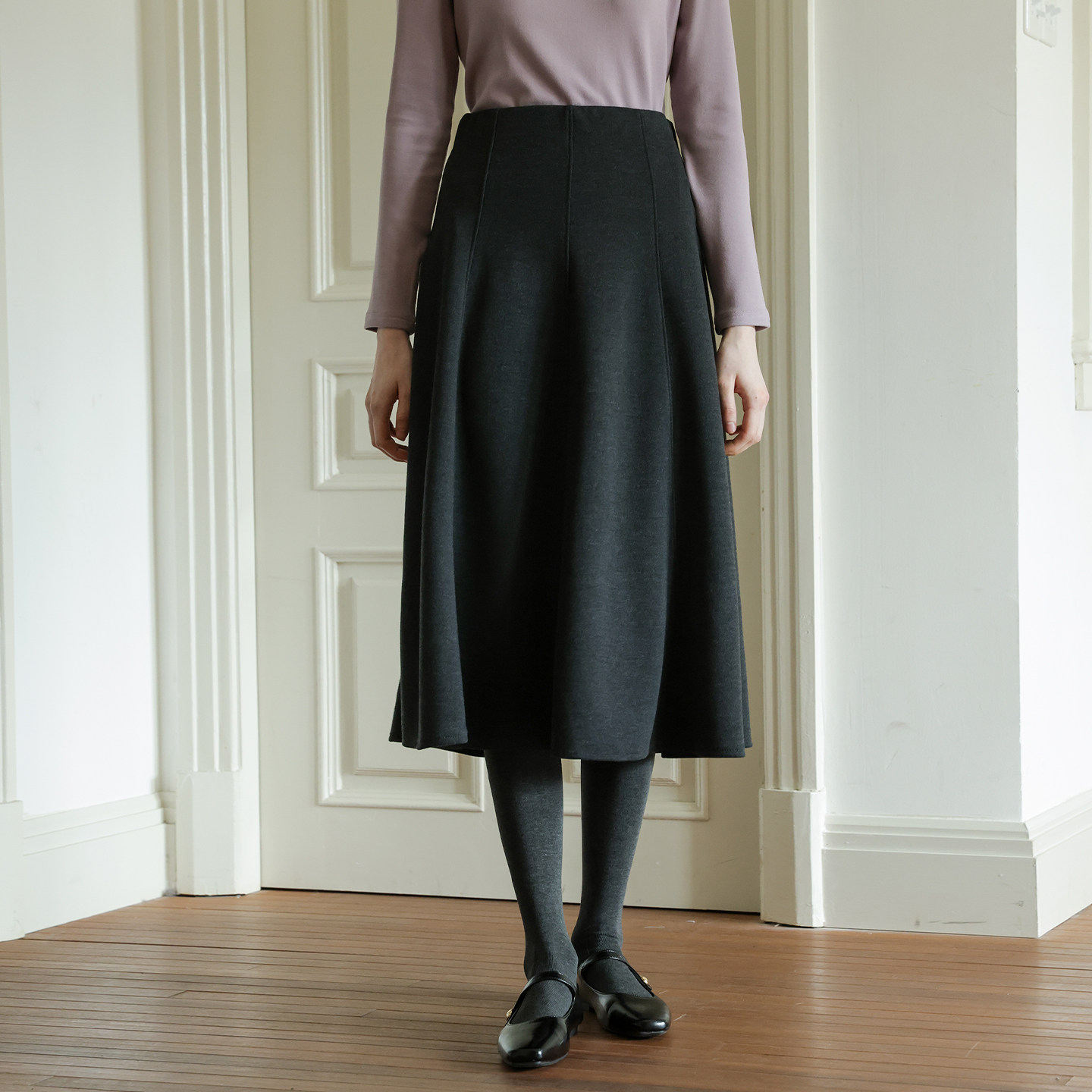 春也白 优雅垂感醋酸羊毛毛呢半身裙A字裙伞裙女秋冬复古鱼尾长裙,女装/女士精品,半身裙,淘宝优惠券,粉丝福利购,淘宝优惠卷