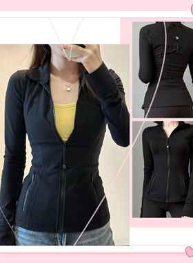 国现Lululemon经典外套夹克 瑜伽运动健身休闲Define Jacket 黑色