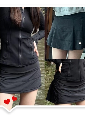 国现 Lululemon 网球裙运动短裙 Pace Rival Mid Rise Skirt