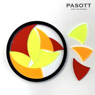 成人益智拼图超难自虐烧脑系拼图顽皮球圆形圣诞生日礼物10片难度