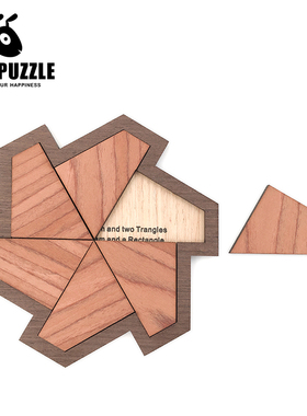 6 Teile Puzzle6块拼图地狱难度超难烧脑方块拼图puzzle益智木质