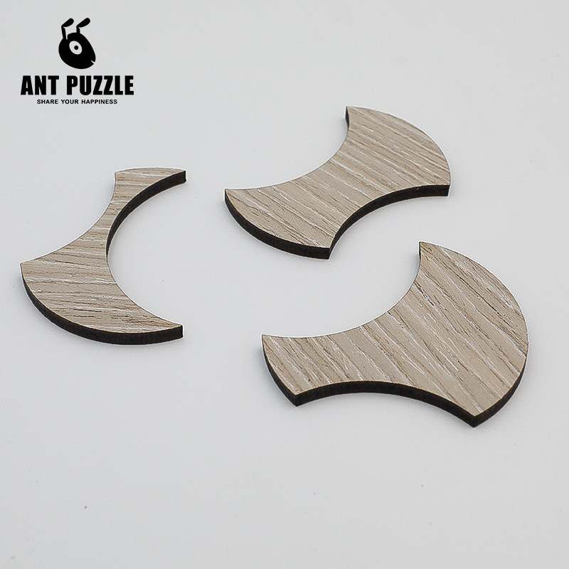 高超难拼图烧脑puzzle益智儿童10级难度木制抖音gm三3块饼干玩具