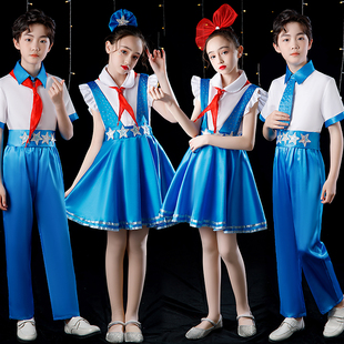 六一儿童合唱团演出服男女童小中学生诗歌朗诵大合唱比赛表演服装
