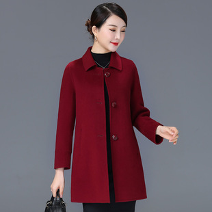 新款 双面羊毛大衣女2025秋冬反季 呢子大衣洋气休闲流行羊毛呢外套