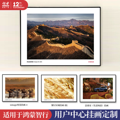 问界智界享界尚界洽谈室墙壁挂画