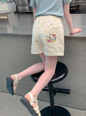 女童夏装短裤童凯蒂猫夏季五分裤