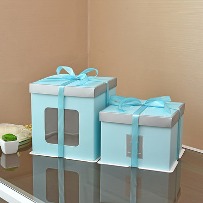 生日蛋糕盒681012寸单双层忆时光纸盒中高档包装纸质礼品盒
