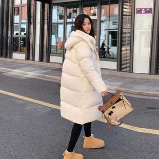 白鸭绒加厚羽绒服女中长款过膝小个子2025年新款冬季时尚爆款外套