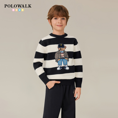 男童毛衣儿童小熊针织衫长袖打底