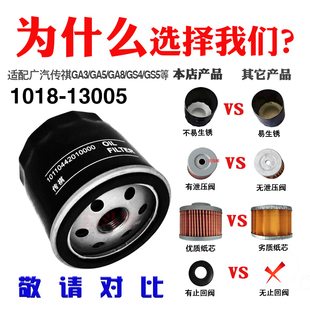 13005傳祺機油濾芯適配GA3GA4GA5GS3GS4GS5速博GS7GS濾清器機油格
