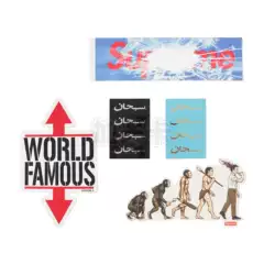 In stock Supreme 26SS new season stickers hollowed out BOX logo evolution Arabic arrow