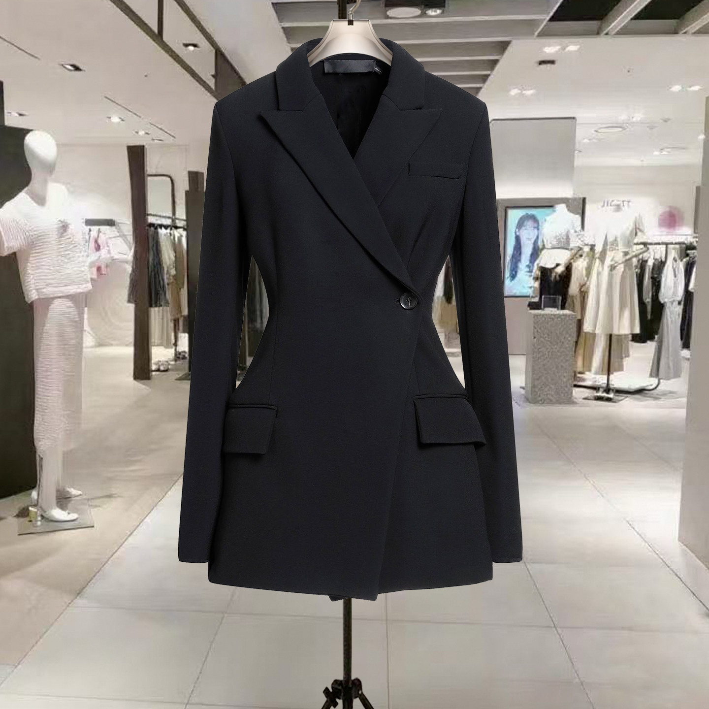 高级感收腰显瘦巨好看的黑色西装外套女2025新款秋装气质休闲西服,女装/女士精品,西装,淘宝优惠券,粉丝福利购,淘宝优惠卷