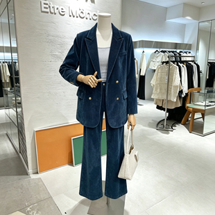 加棉加厚冬季洋气显瘦高奢高级感西装西服套装网红小香风气质轻奢