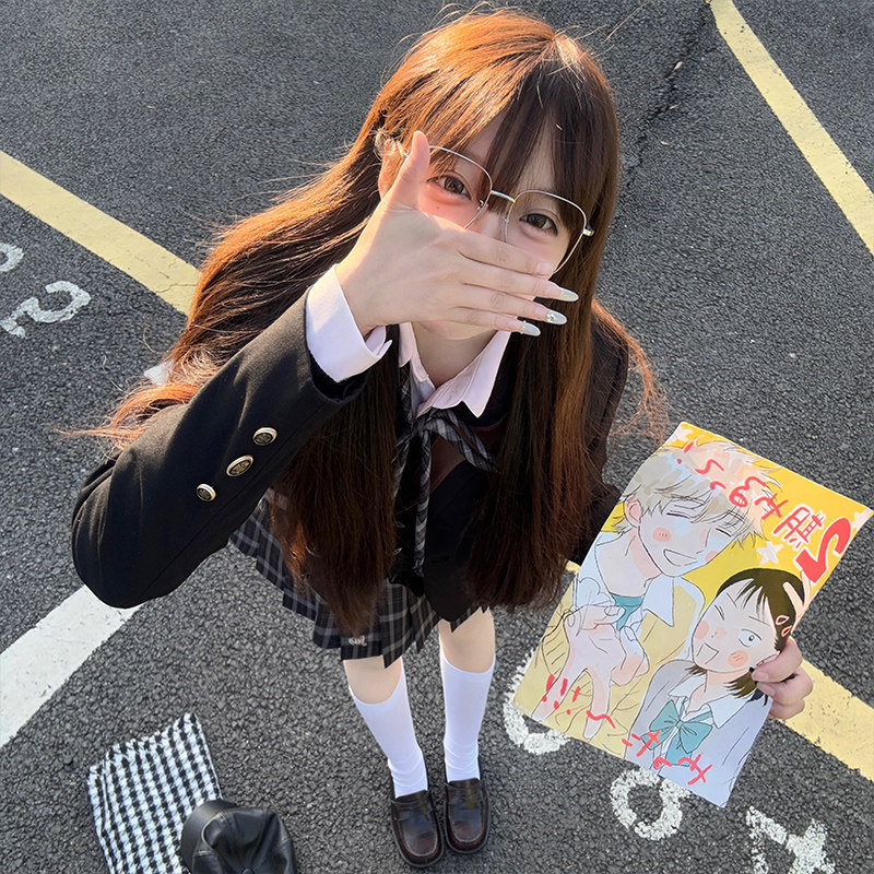 日系jk制服开衫套装学院风