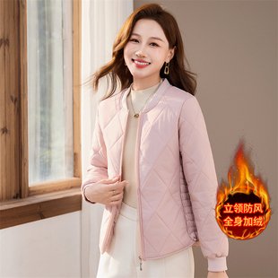 加厚款棉衣冬季防寒棉服加绒怕冷爱美女生收腰内穿内胆小棉袄外套