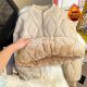 羊羔绒棉衣内胆女东北零下特厚棉袄可过安检加绒贴身保暖羽绒棉服