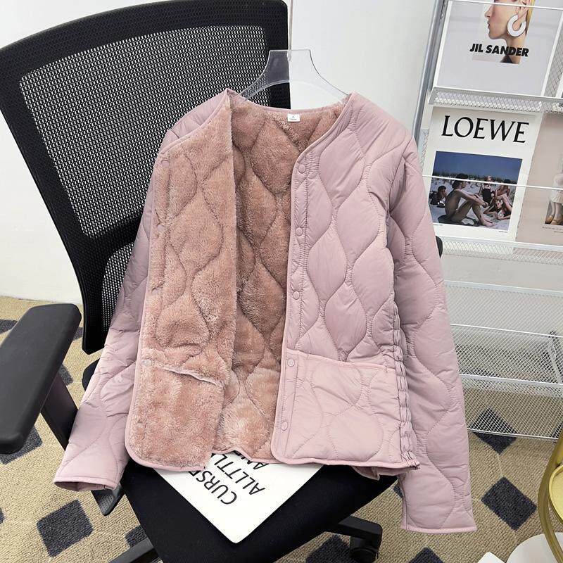 内搭小棉袄羊羔绒保暖棉衣